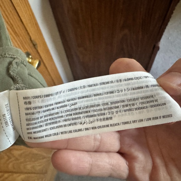 Abercrombie & Fitch Women’s Olive Short Sleeve Tee - 100% Cotton - XL - Picture 3 of 3